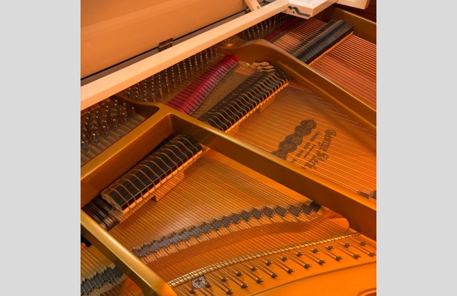 George Steck Polished White Grand Piano, Used - All Inclusive Premium Package (SN:T80108) - Image 6